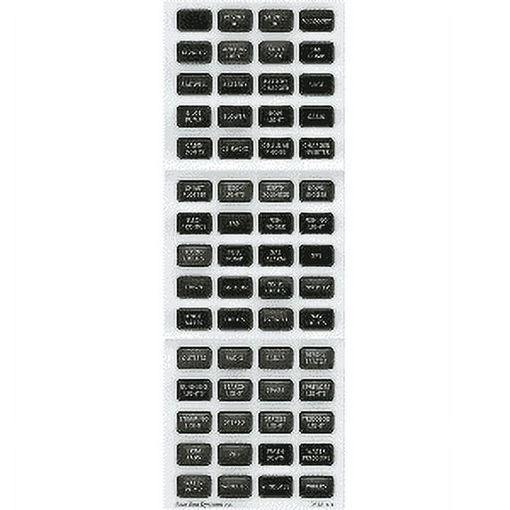 Blue Sea 8214 Black Small Format Label Kit - 60 Labels
