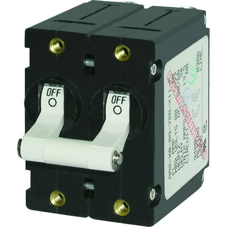 Blue Sea A-Series Double Pole Toggle (White - 10 Amp)