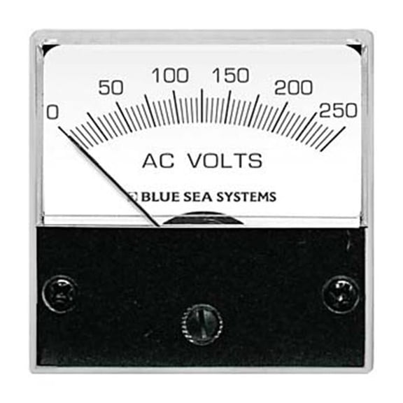 Blue Sea AC Analog Micro Voltmeter - Blue