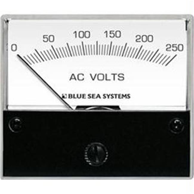 Blue Sea  AC Analog Voltmeter 0-150 Volts AC - Blue