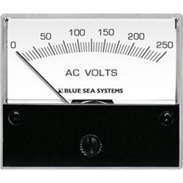 SeaStar 68408P Voltmeter - 2 Inch Marine Voltmeter With White & Blue Graphics, 8-18 VDC Range