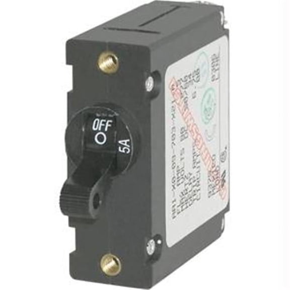 Blue Sea  AC/DC Single Pole Magnetic World Circuit Breaker - White - 25 Amp