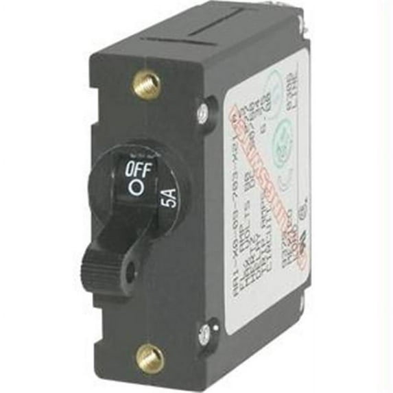 Blue Sea AC/DC Single Pole Magnetic World Circuit Breaker - White - 50 Amp