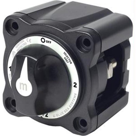 Blue Sea Battery Switch Mini - 4 Position - Black