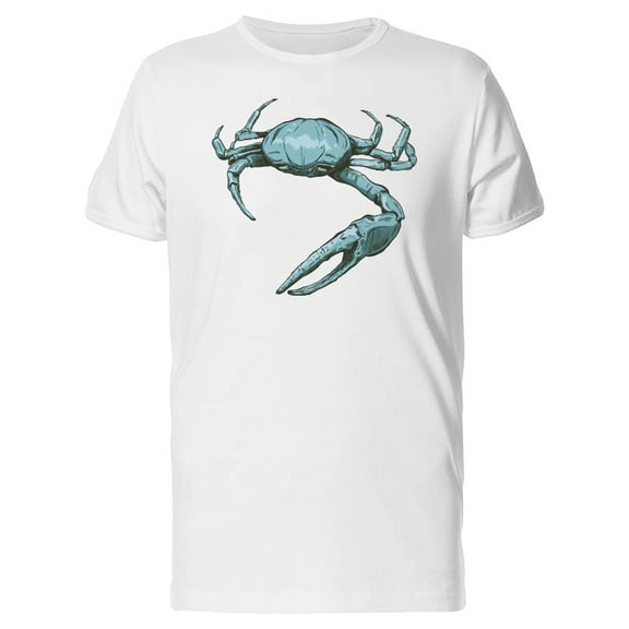 Blue Sea Crab Sketch Tee Men's -Image by Shutterstock