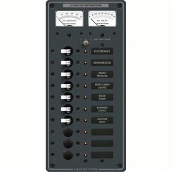 Blue Sea DC 10 Position Toggle Branch Circuit Breaker Panel