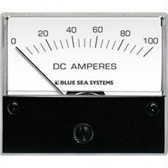 Blue Sea DC Analog Ammeter - 2.75 Inch Face 0-100 Amperes DC