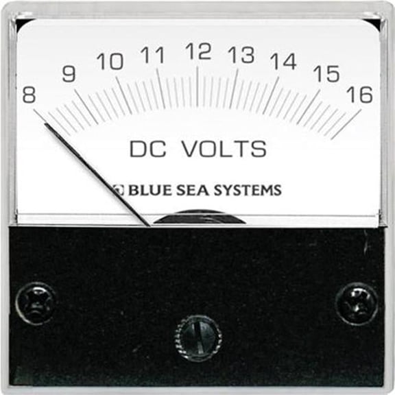Blue Sea DC Analog Micro Voltmeter - Blue