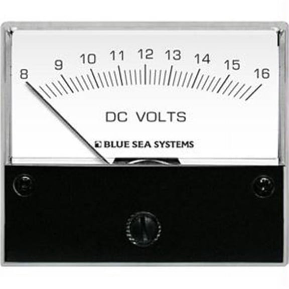 Blue Sea DC Analog Voltmeter - Blue - 2.75 Inch Face