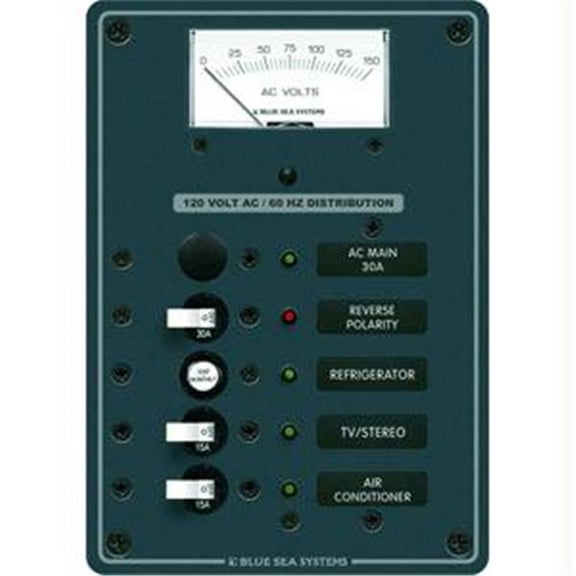 Blue Sea  ELCI GFCI Panel AC 2 Position - BLUE