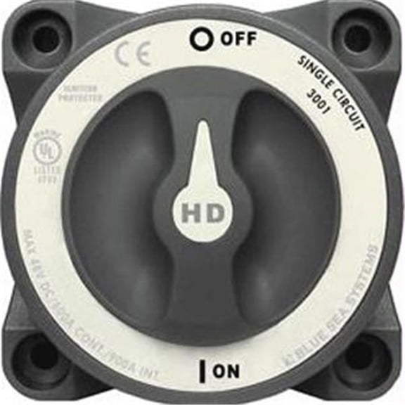 Blue Sea HD-Series Battery Switch Single Circuit ON/OFF with AFD