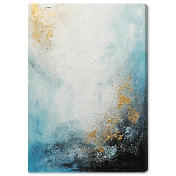Blue Sea Of Punta Cana Blue Abstract Canvas Wall Art by Art Remedy, Gallery Wrapped, 24"x36"