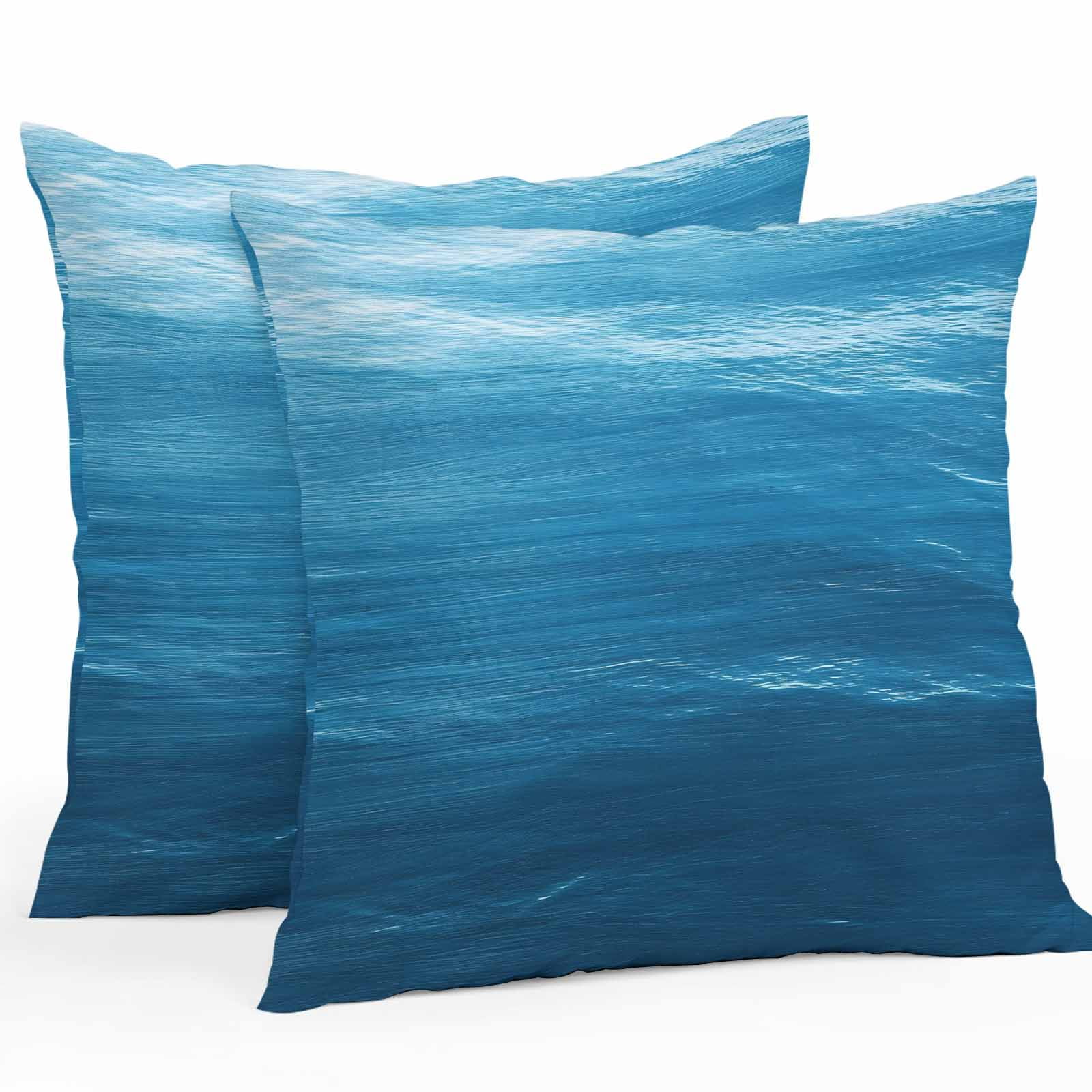 Blue Outdoor Throw Pillowsnull