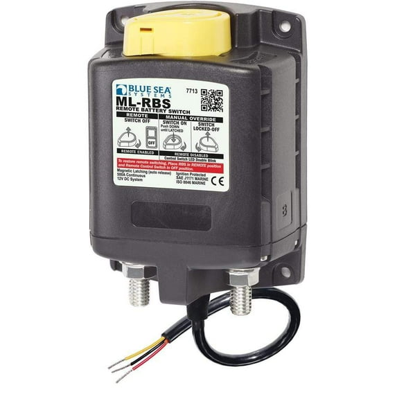 Blue Sea 7713 ML-RBS Remote Battery Switch w/Manual Control Release - 12V