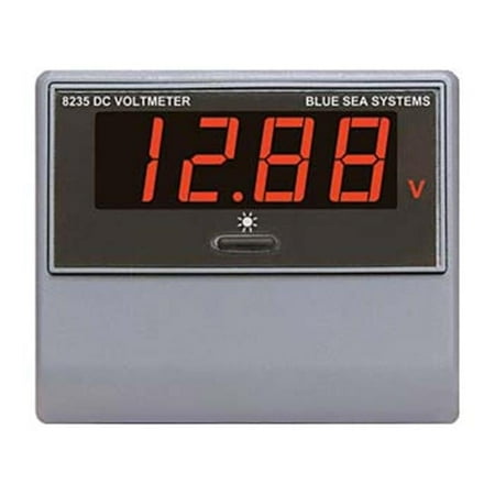 Blue Sea System DC Digital Voltmeter - Blue - 2.90in.W