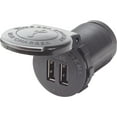 thumbnail image 1 of Blue Sea Systems 1046-BSS 48V Dual USB Socket Mount Charger W/ Intelligent Device Recognition, 1 of 2