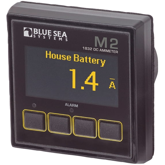 Blue Sea Systems 1832 M2 OLED Digital Meter, DC Ammeter
