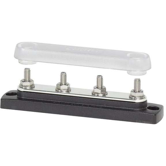 Blue Sea Systems 2307 Blue Sea 2307 Common 150A BusBar - (4) 1/4"-20 Studs w/Cover / Each