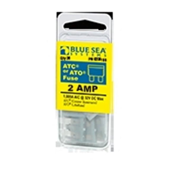 Blue Sea Systems  2A Fuse ATO & ATC - Pack of 25