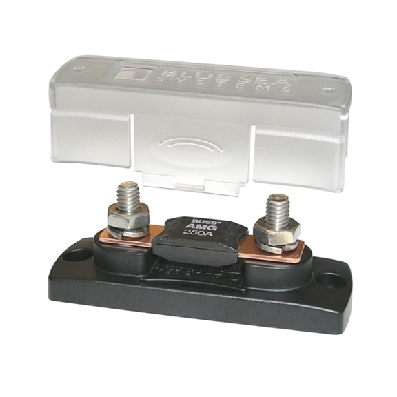 Blue Sea Systems 5001 MEGA/AMG Fuse Block with Cover, 100-300 Amp, 32V DC