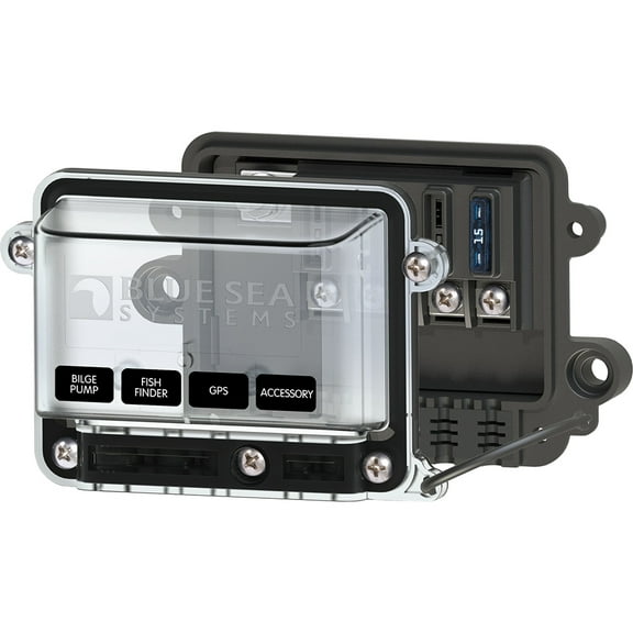 Blue Sea Systems 5056-BSS ST-Blade Water-Resistant Fuse Block, Automotive Fuse Blocks