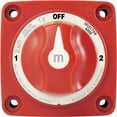 thumbnail image 1 of Blue Sea Systems 6008 Battery Switch Mini 3-Position w/Knob, Red, 1 of 8