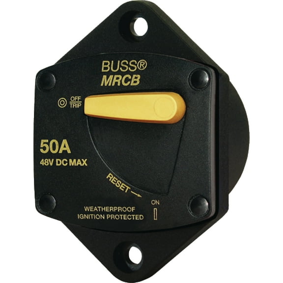 Blue Sea Systems 7038 187 Series DC Circuit Breaker - Panel Mount, 40 Amps