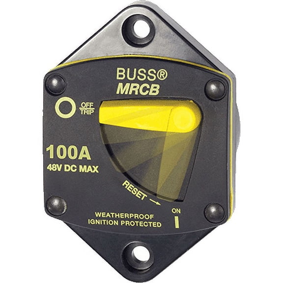 Blue Sea Systems #7044 Circuit Breaker, Style 187, Panel Mount DC 100A