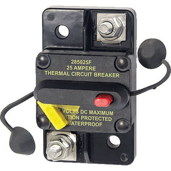 Blue Sea Systems #7180 Circuit Breaker, Style 285, Surface Mount, DC 25A