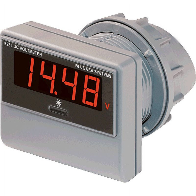 Blue Sea Systems #8235 Digital DC Voltmeter 0-60VDC w/ Mount