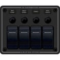 thumbnail image 1 of Blue Sea Systems #8372 Switch Panel, Contura w/ Breakers, 4 Switches, Black, 1 of 3