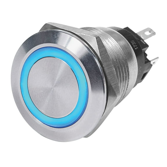 Blue Sea Systems 4160-BSS Switch Button 10A OFF-ON BLUE