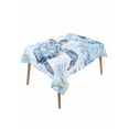 thumbnail image 1 of Blue Sea Table Cloth 60x102 Inch Rectangle, Turtles Jellyfish Corals Marine Life Summer Coastal Waterproof Tablecloth Washable Table Cover for Party Picnic Dinner Decor, 1 of 9