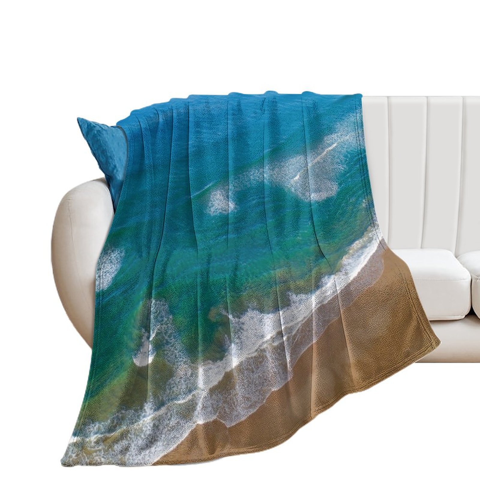 Blue Sea Throw Blanket Extra Large Throw Custom Moving Blankets