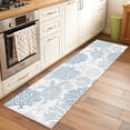 thumbnail image 1 of Blue Sea Turtle Area Rugs 2x6 for Kitchen Runner Rug, Coastal Coral Summer Beach Nautical Non Slip Washable Rug Runner, Low Pile Indoor Floor Carpet Mat Bathroom Rugs for Bedroom, Kids Room, 1 of 9