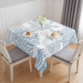 thumbnail image 1 of Blue Sea Turtle Table Cloth Waterproof Tablecloths, Coastal Coral Summer Beach Nautical Tablecloth Dining Table Cover for Kitchen Party Tabletop Outdoor, Square Tablecloth 60x60 Inch, 1 of 9