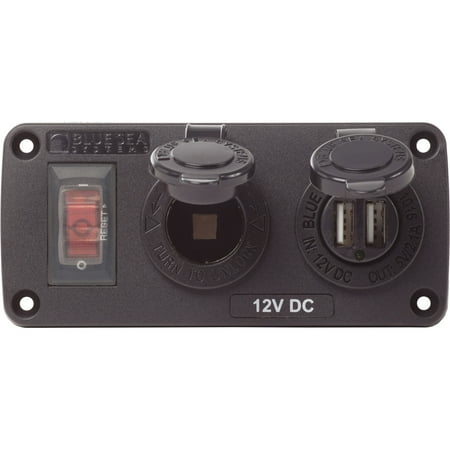 Blue Sea Systems 4363-BSS Panel ACC H2OUSB & SCKT