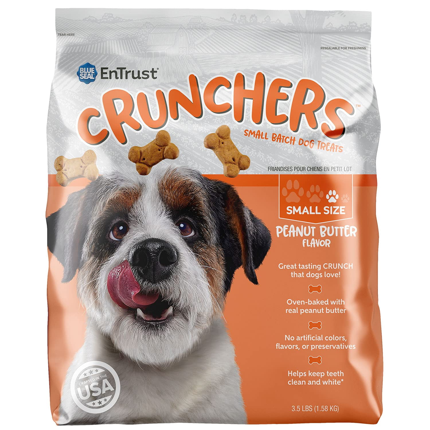 Blue Seal EnTrust CRUNCHERS MMF7 Dog Treats for Small Dogs Small