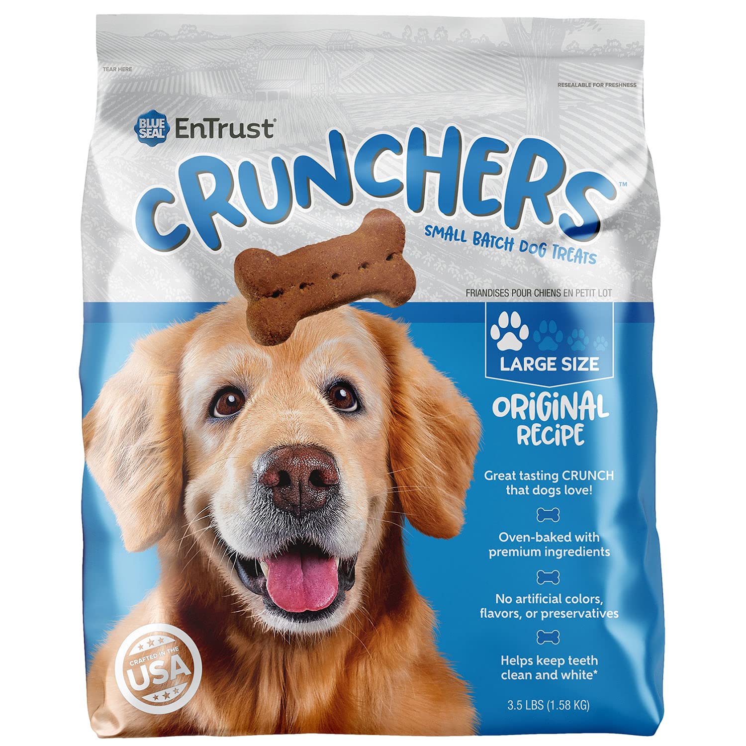 Blue Seal EnTrust CRUNCHERS STF9 Dog Treats for Dogs Premium