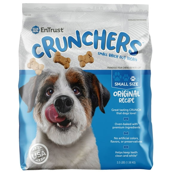 Blue Seal Entrust Crunchers Small Batch Dog Treats Original Small - 3.5Lbs.