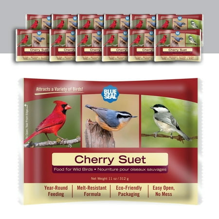 Blue Seal Multi-Bird Suet Cakes with Easy-Open Wrapper, 11 oz Capacity (12 Pack)