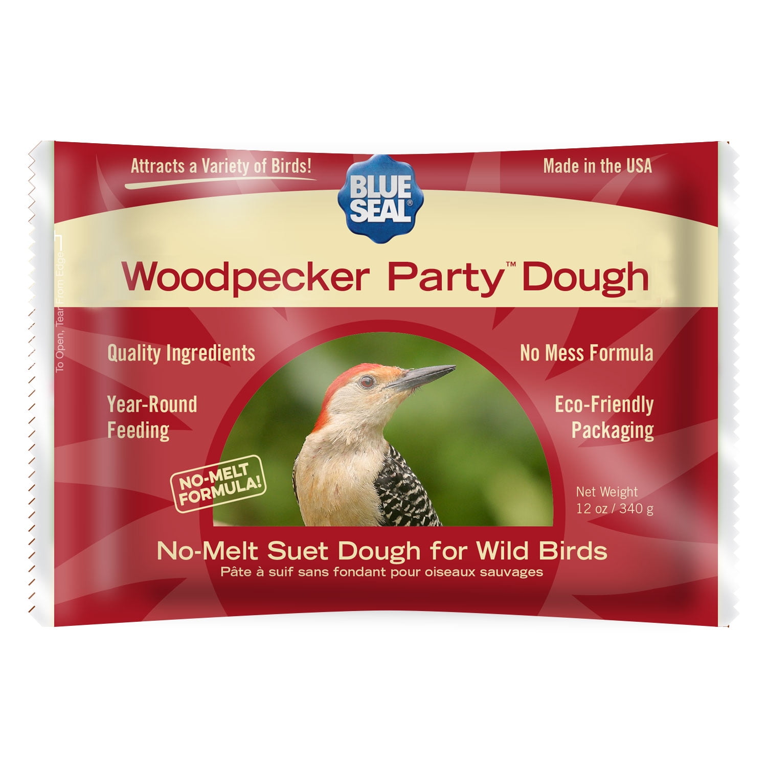 Blue Seal Woodpecker Party Suet Dough Cakes for Wild Birds 12oz Suet