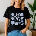 thumbnail image 1 of Blue Seashell Bow Beach Girls Ocean Shirt,Preppy Summer Vibes ,Summer Beach Tshirt,Girls Trip,Summer Tee,Summer Vibes, 1 of 5