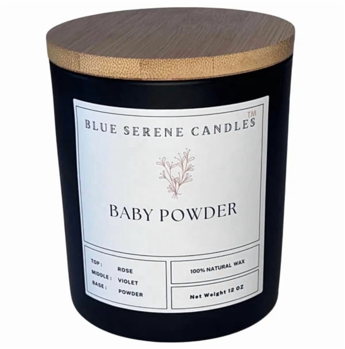 Blue Serene Candles Baby Powder-12 oz Organic Candle