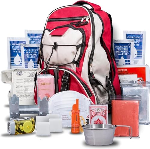 Blue Seventy-Two - Pro Series - Red Deluxe 72 Hour Emergency Backpack ...
