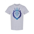 thumbnail image 1 of Blue Shapire Lion  T-Shirt Men -Image by Shutterstock, Male Medium, 1 of 2