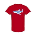 thumbnail image 1 of Blue Shark Design T-Shirt Men -Image by Shutterstock, Male Large, 1 of 2