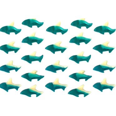 Crazy Outlet Blue Baby Sharks Gummy Candy, Blue Raspberry Flavor, Sea ...