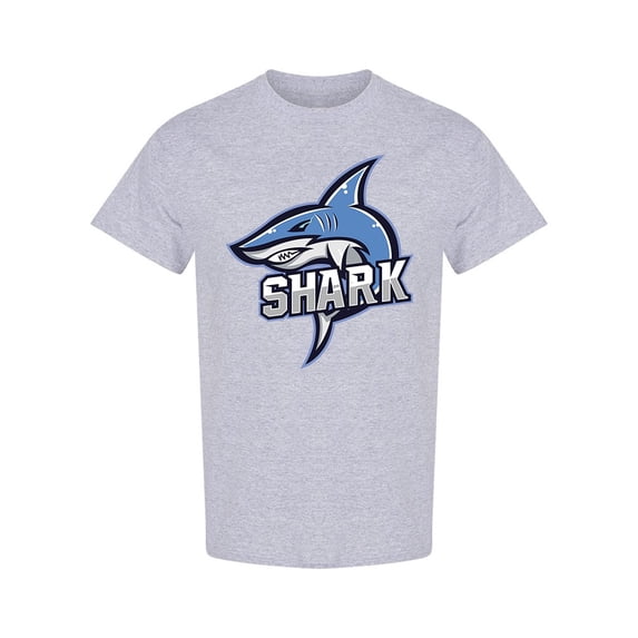 Blue Shark Mascot T-Shirt Men -Image by Shutterstock, Male Large