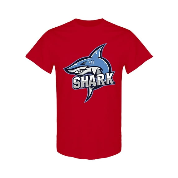 Blue Shark Mascot T-Shirt Men -Image by Shutterstock, Male XX-Large